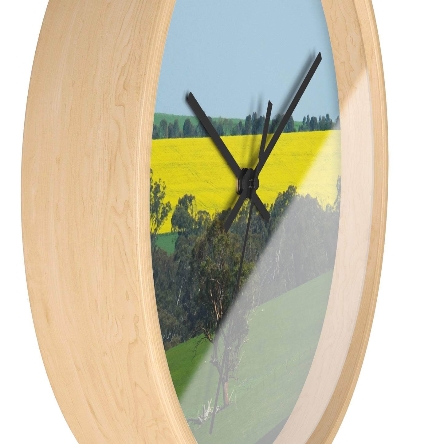 Ozi Pix Wall Clock - Canola Fields