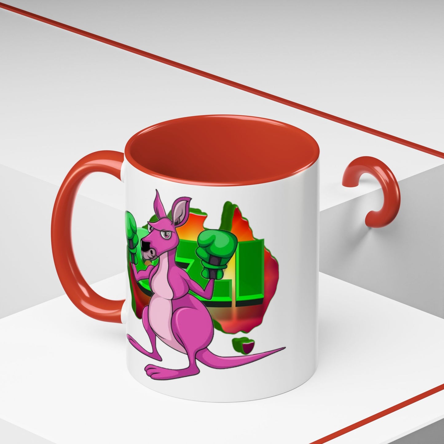 Ozi Mugs - Pink Kangaroo