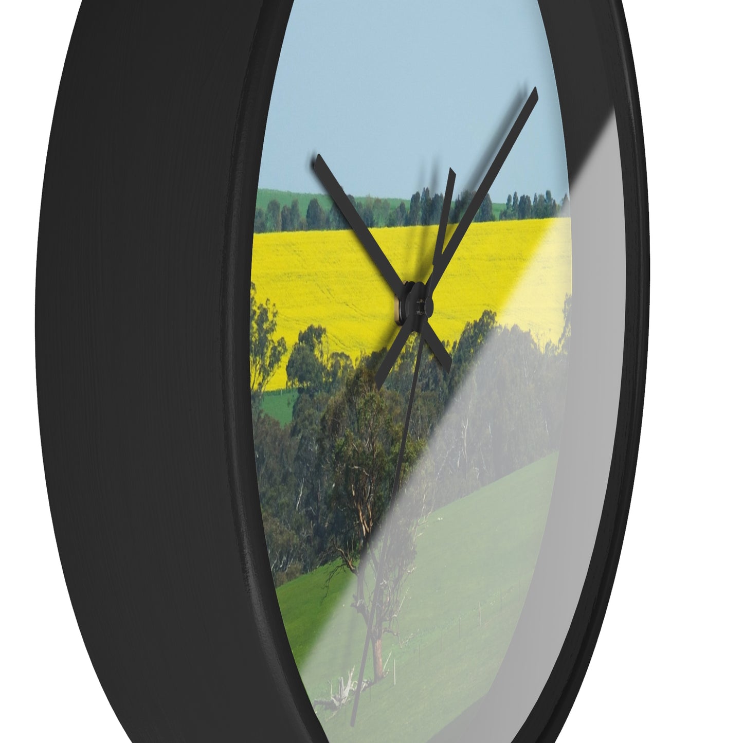 Ozi Pix Wall Clock - Canola Fields