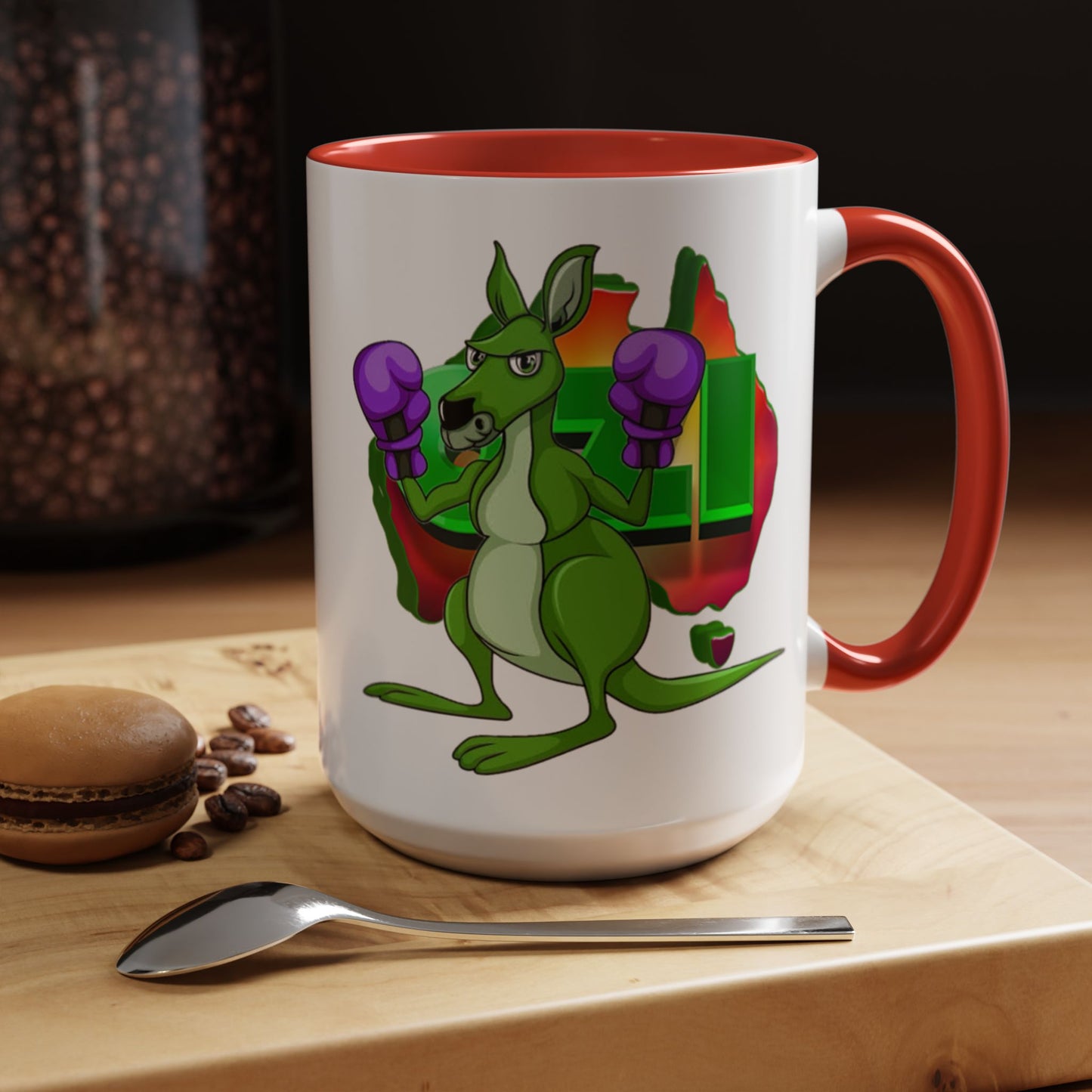 Ozi Mugs - Green Kangaroo