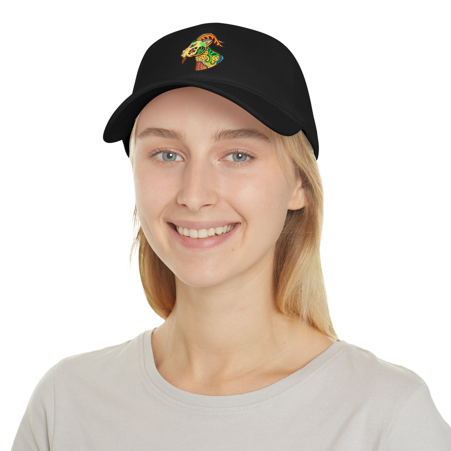 Ozi Baseball Cap With Hand Drawn Art