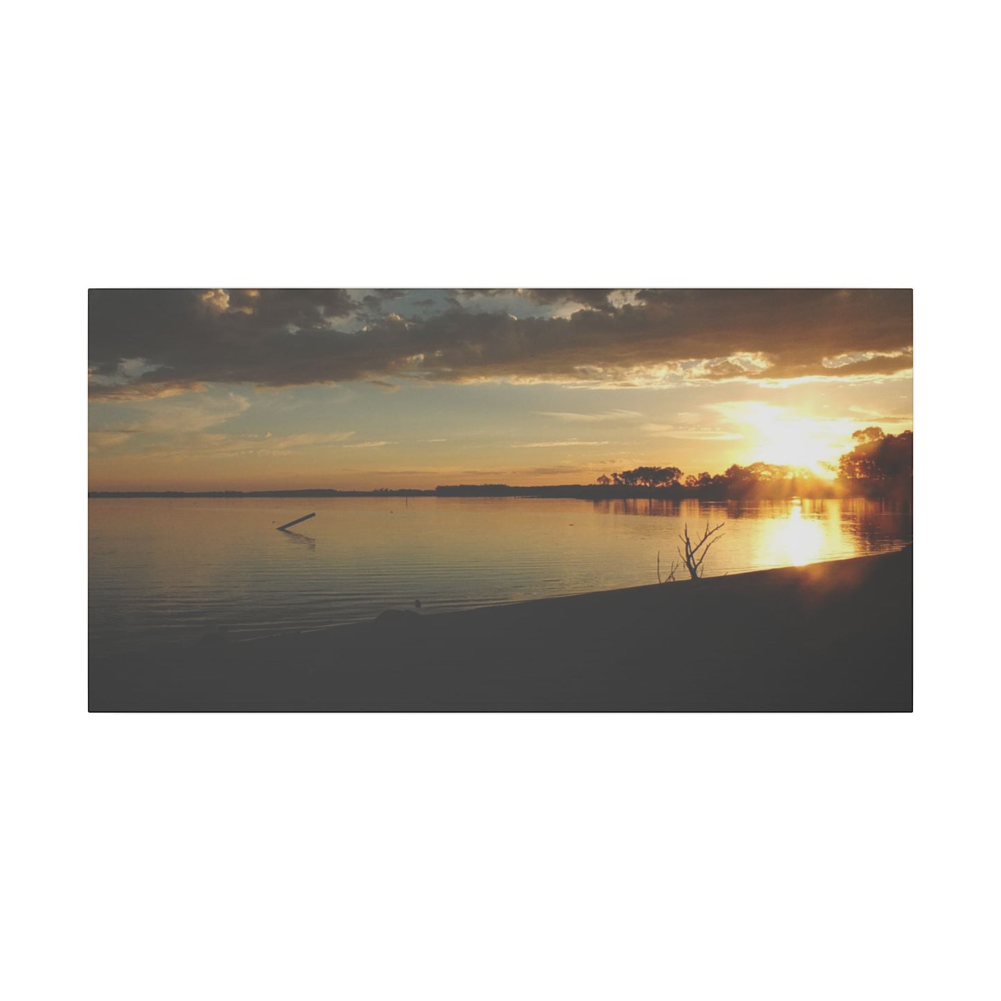 Pix By Ozi  "lake Colac Sunset"  Victoria Australia printed on Canvas