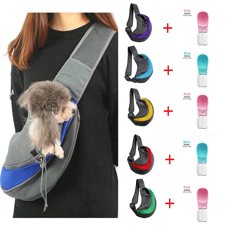 Comfort Mesh Dog Carrier Outdoor Shoulder Bag Handbag Oxford Slings Pet Travel Cats Tote Breathable Puppy Front Outdoor Cover