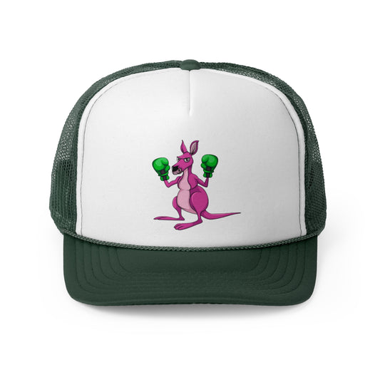 Ozi Boxing Kangaroo Trucker Caps - Pink