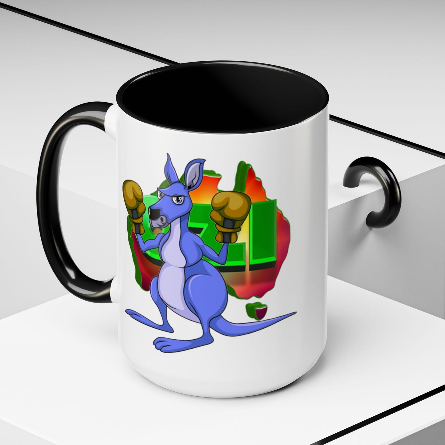 Ozi Mugs  - Blue Kangaroo