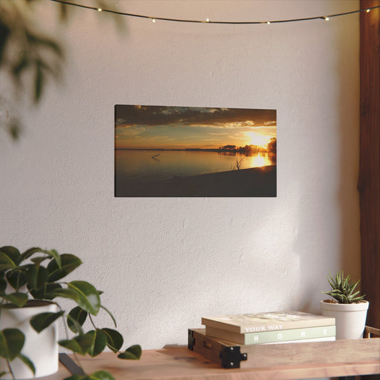 Pix By Ozi  "lake Colac Sunset"  Victoria Australia printed on Canvas