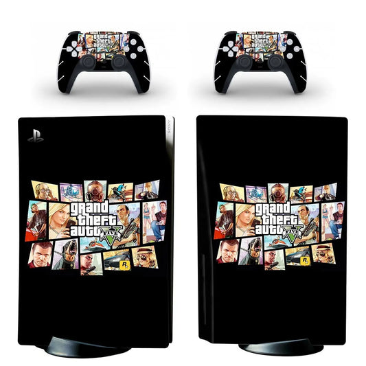 Grand Theft Auto V GTA 5 PS5 Disc Skin Sticker Protector Decal Cover for Console Controller PS5 Disk Skin Sticker Vinyl